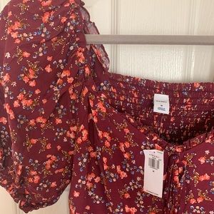 Old Navy Fit and Flare Puff Sleeve Dress